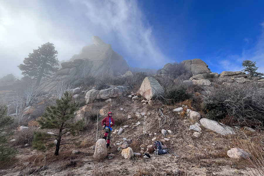 We totally missed this since we took a short cut just left of the tree beside Zosia.