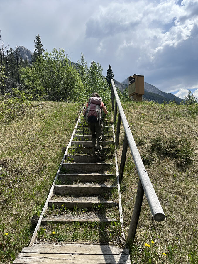 The sign calls this "Barrier Lake Trail".
