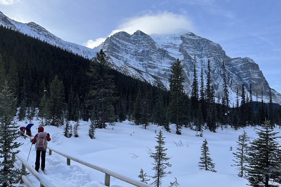 Mount Temple always looks impressive from any angle!
