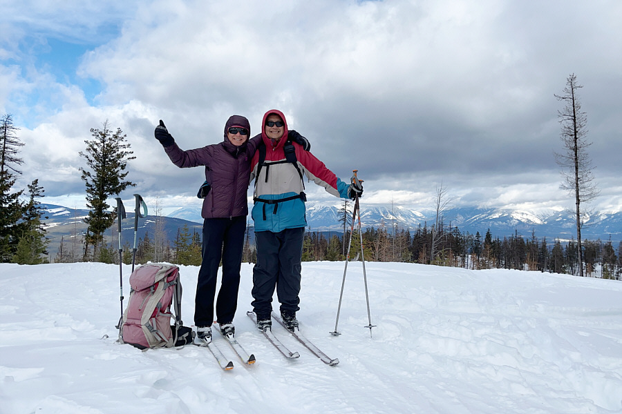 The easy part was climbing up...