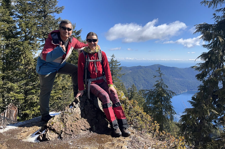 Our first summit on the Olympic Peninsula!