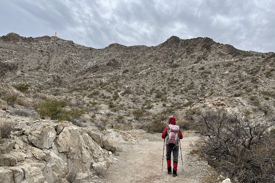 It wouldn't be too tough to short cut the trail and scramble straight up.