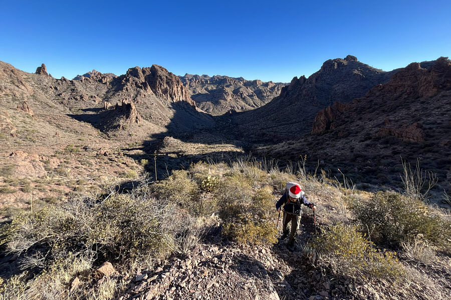 This is less than 30 minutes from the trailhead.