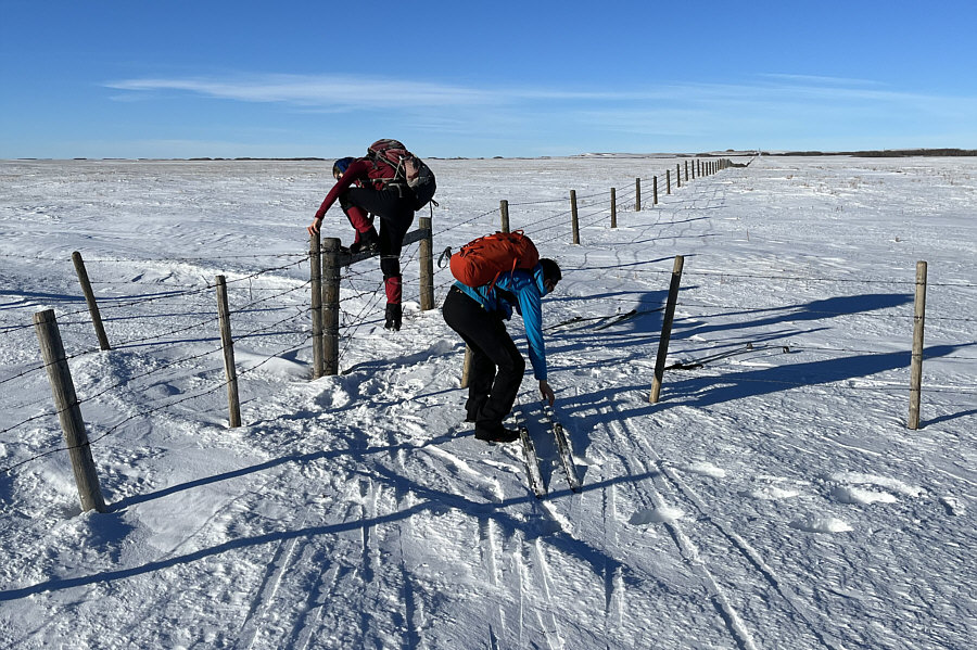 Amazingly, we did not have a single clothing tear for all 8 fence climbs!