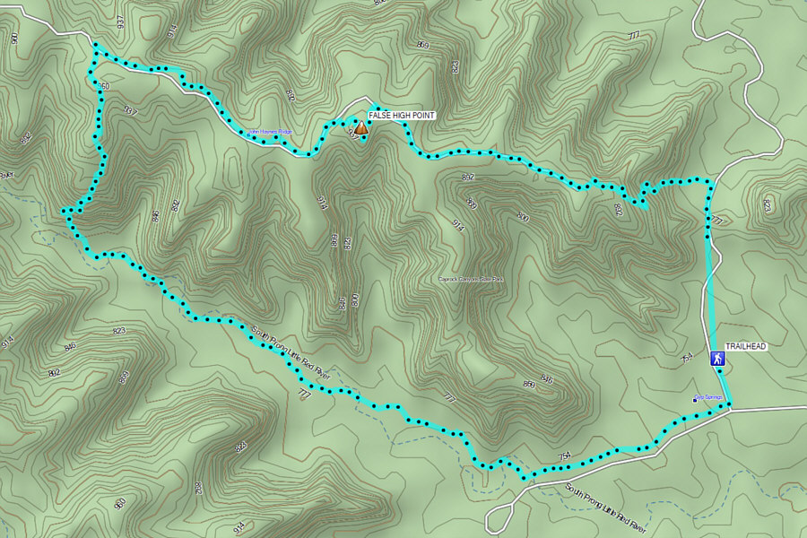 Very pleasant hike in a beautiful area.