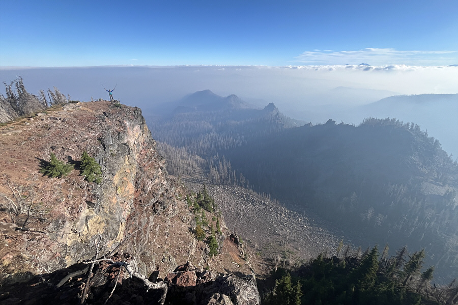 Still some amazing views despite all the smoke!