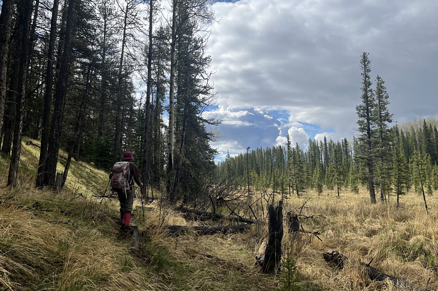 Not easy to keep your feet dry here!