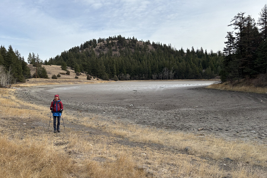 The hill looks deceivingly innocuous from here.