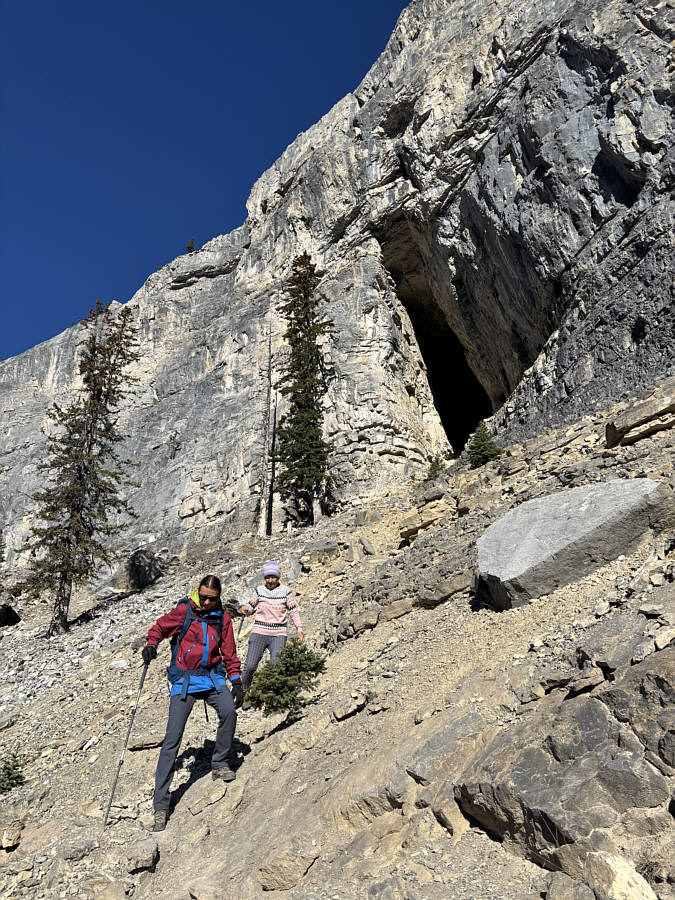 Teresa did amazingly for someone not used to steep and loose terrain!