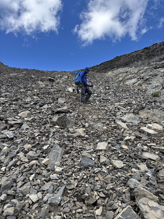 Somewhat easier going down, but it's still no cakewalk!