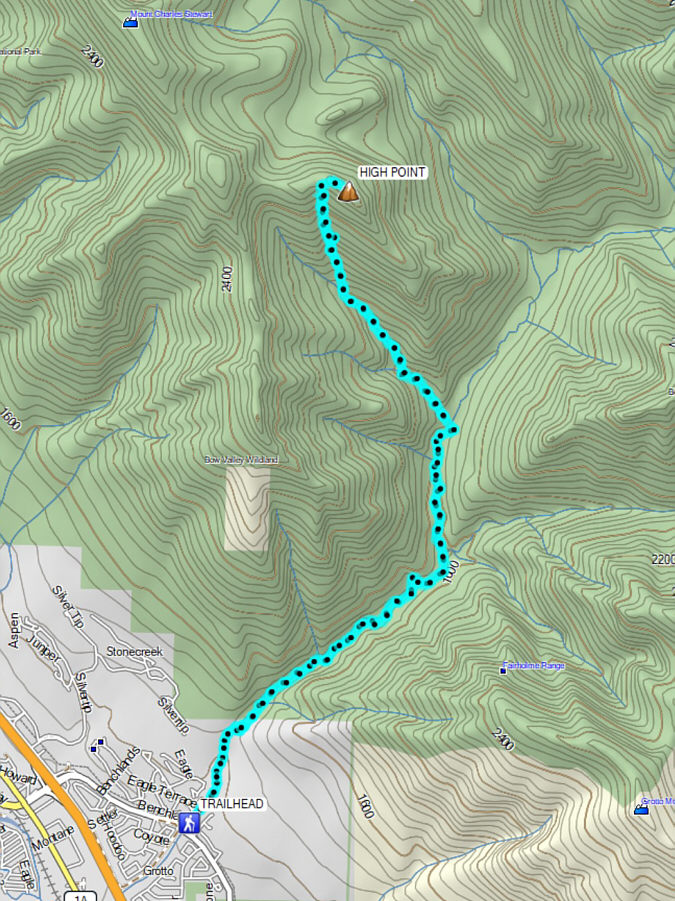 Not recommended...there are much better scrambles to do in the Canmore area.