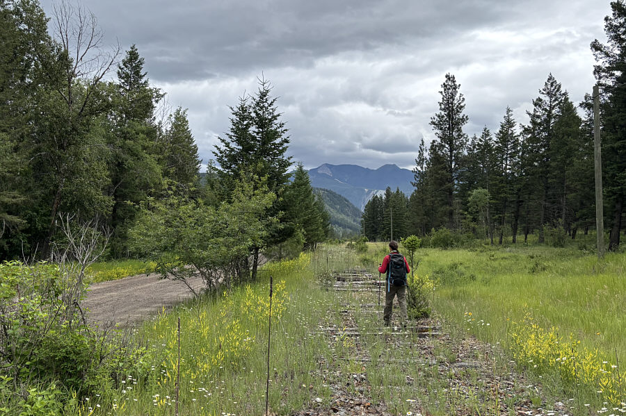 It's surprising that most of the railway ties were left in place here.