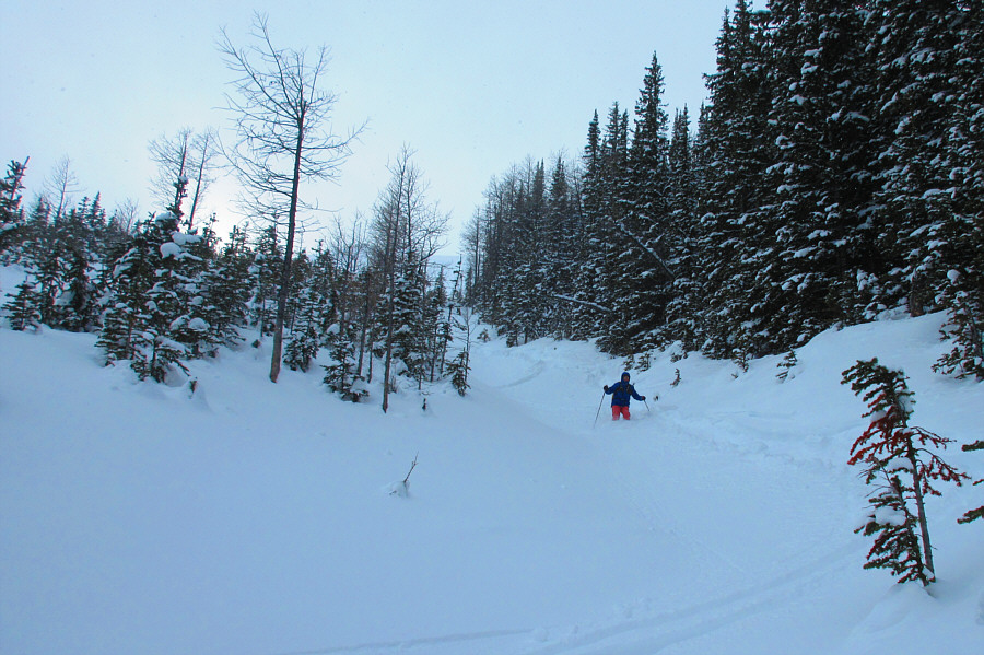 Looks like I'm just post-holing here!