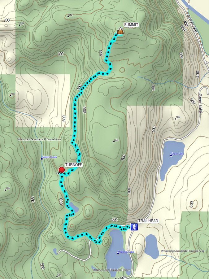 Perhaps one of the best hikes in the White Lake Grasslands Protected Area.