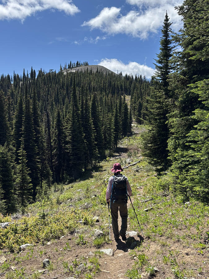 Hard not to go bag the peak when it's so close!