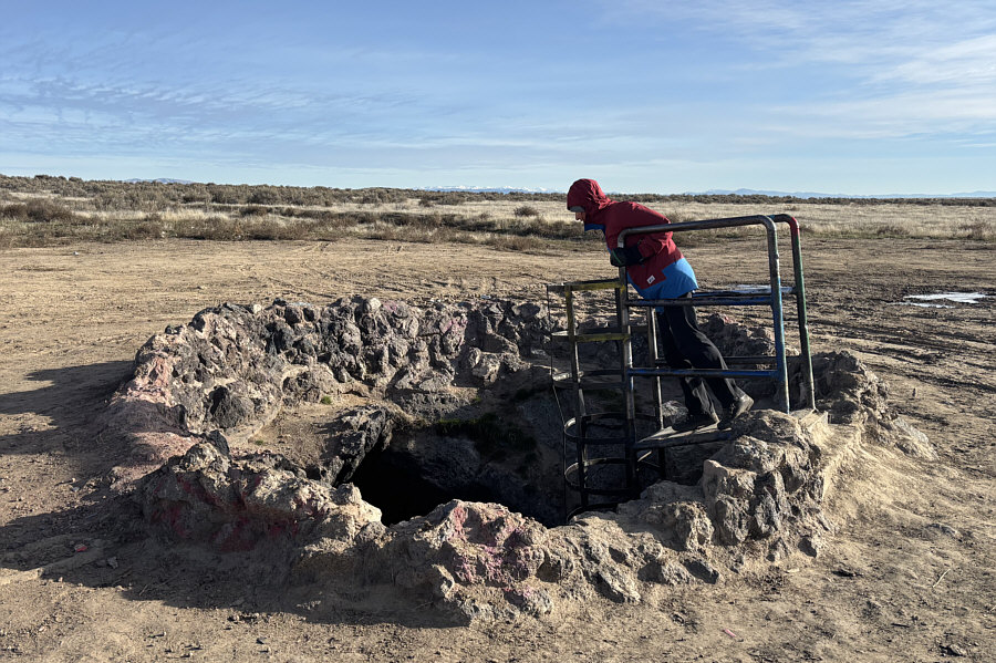 Imagine walking in the dark here and tripping into the cave!