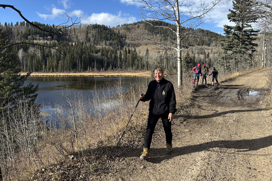 It's good that she's still smiling!