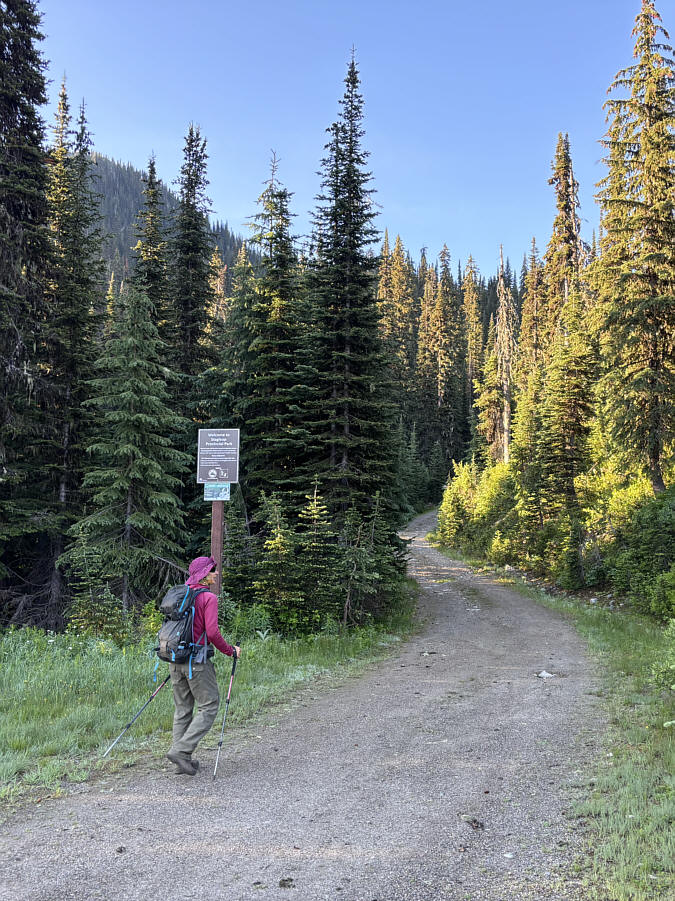 Some people drive up this road, but they can't go very far!