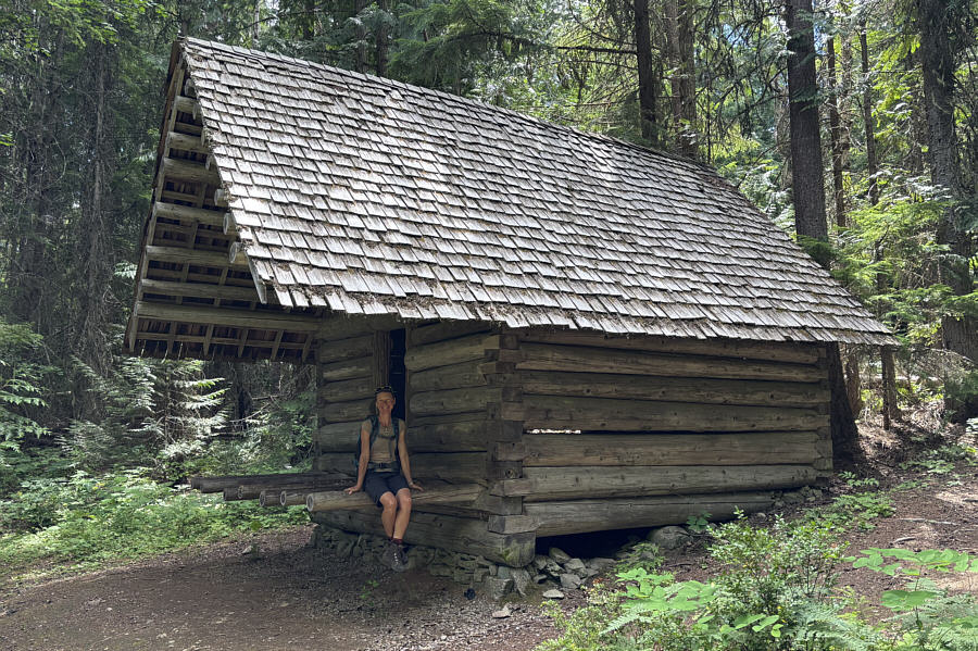 The roof looks great, but the interior--no floor--needs a bit of work!