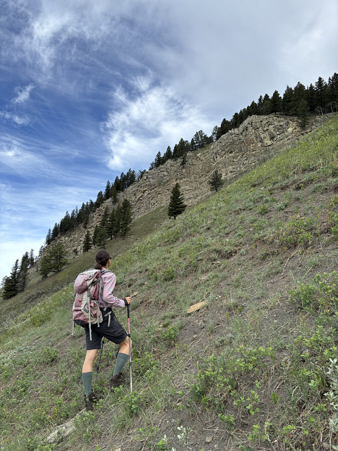 The steepness of the slope is more apparent here.