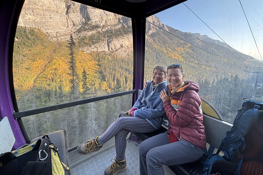 After countless times skinning up to Sunshine Village, riding the gondola sure was a treat!