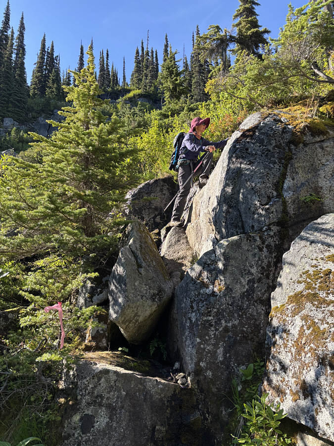 It's amazing to see children ascending this horrible route!