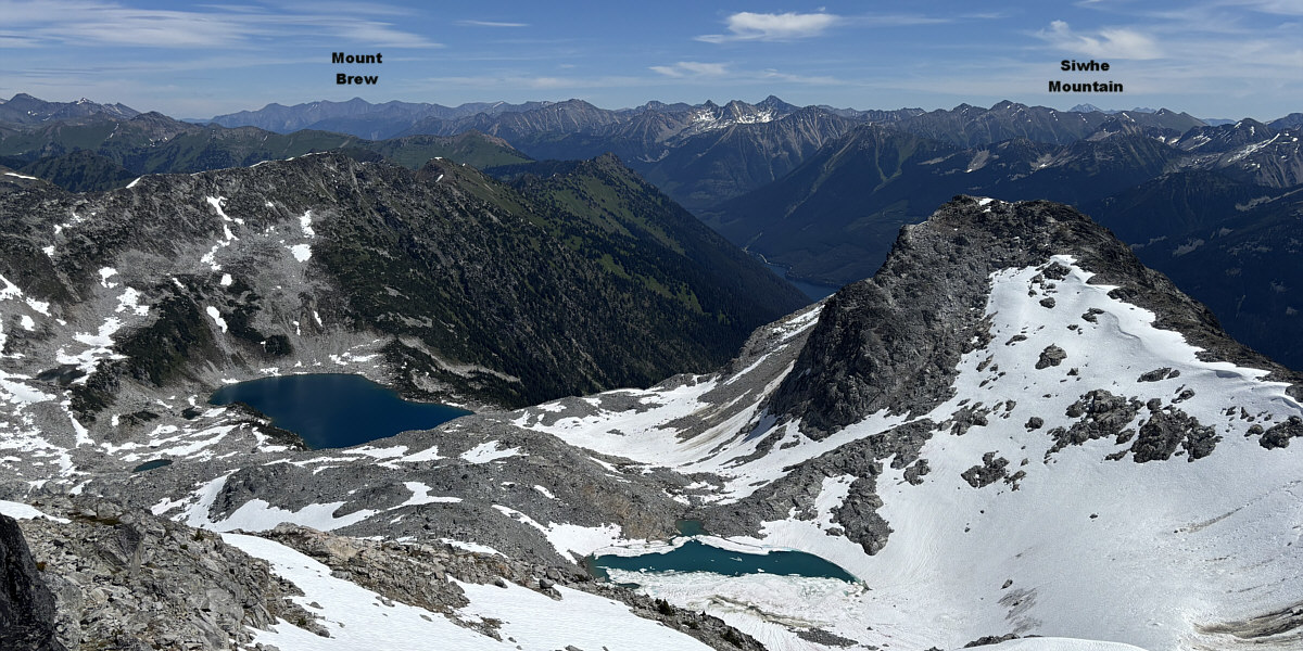 Actually, we totally missed seeing another big lake at the north end of the summit ridge...DOH!