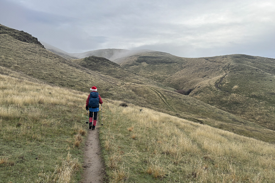 We skipped "Devil's Slide", the trail at right going steeply up the ridge.