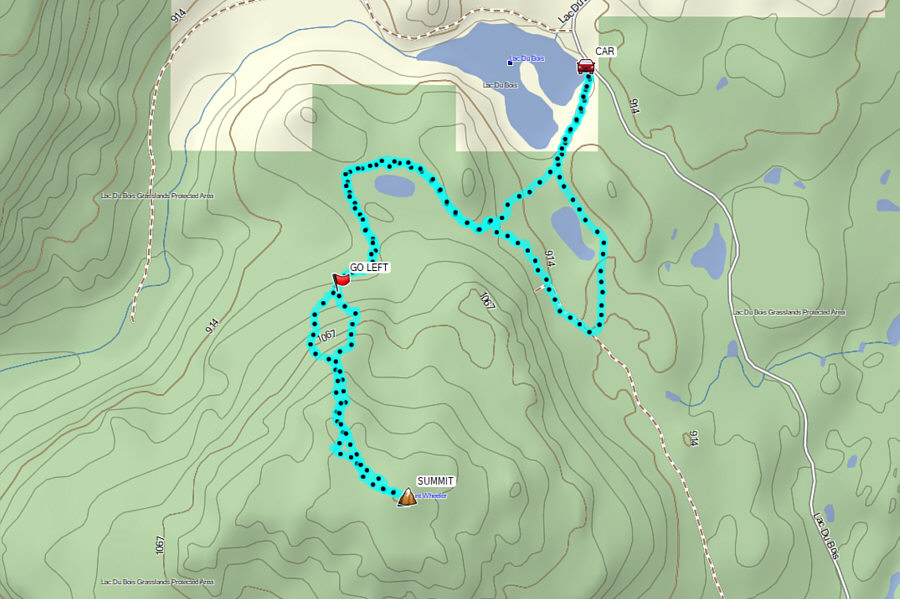 Not much for views, but the solitude here is nice.