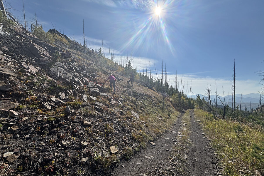 Kind of surprising that they did NOT build the ATV track to go right over the high point.