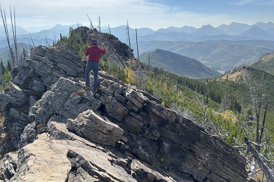 The ridge crest here is more complicated than it looks!