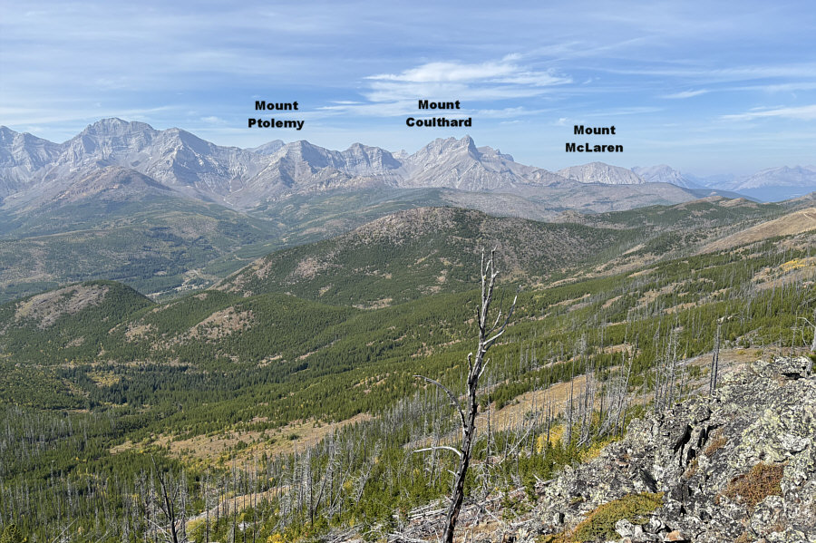It's rare to see Mount Ptolemy since it's usually hidden behind other mountains or ridges.