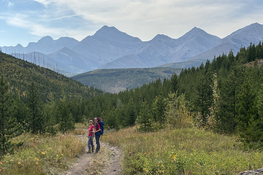 We didn't get these views on the way up because of cloud cover.