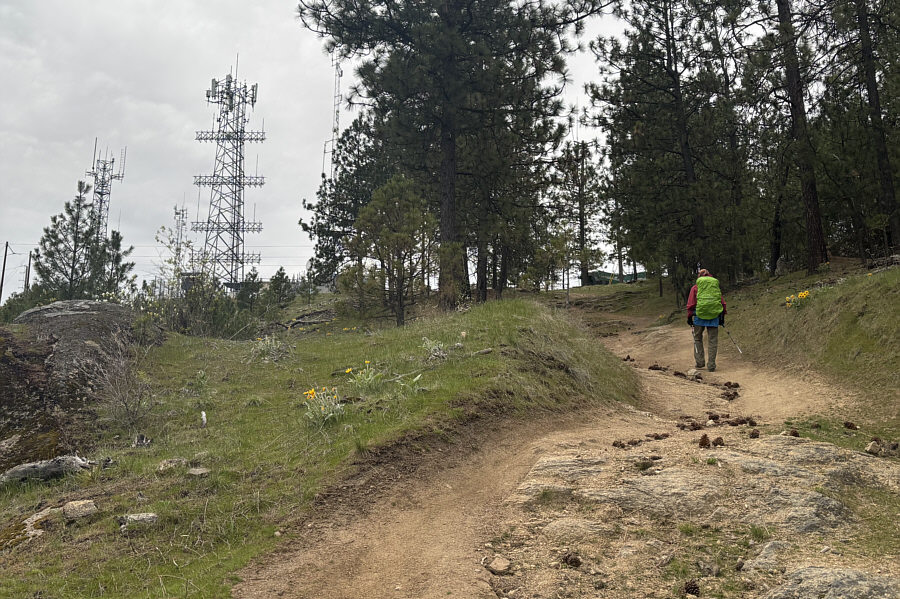 On this road trip, this was our 5th summit with antennas on top!