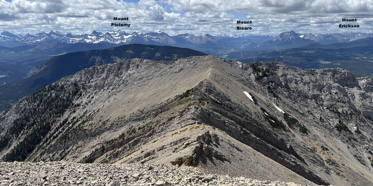 We'll save Morin Peak for another day. Why bag everything here and leave no incentive to come back?