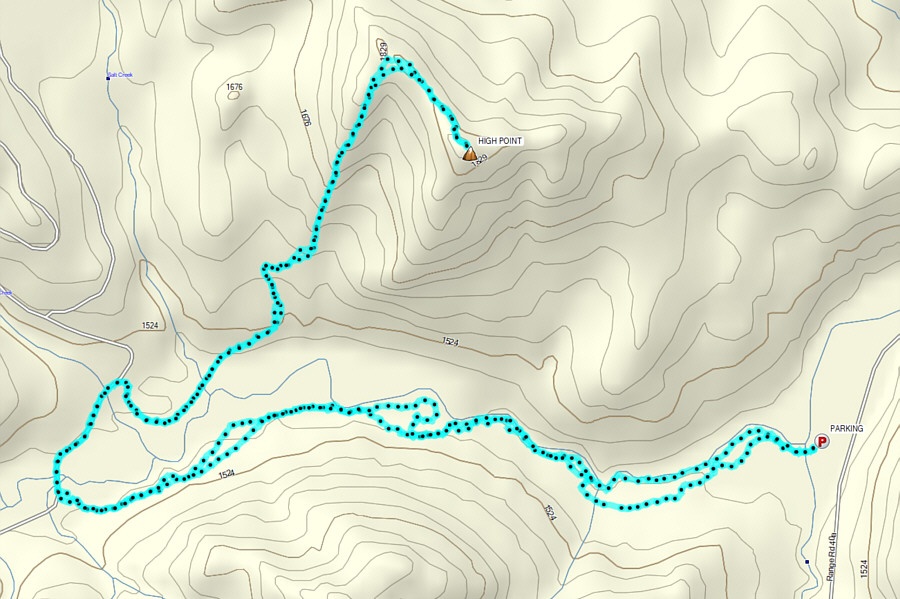 It's best to either wait until the creek can be forded safely or drive around to the west across the bridge.