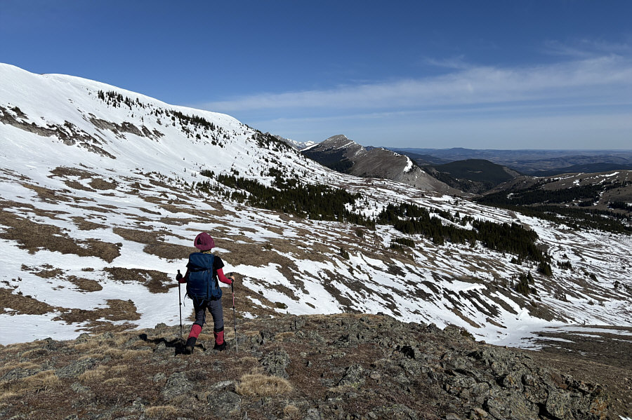 We're aiming for the Hailstone Butte access road...see it?