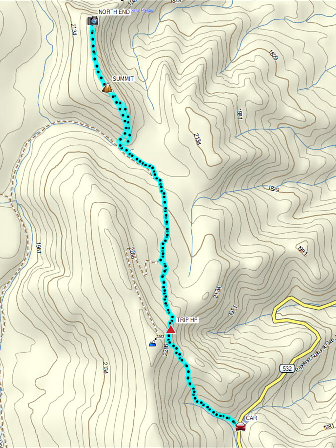 A very rewarding hike despite the many ups and downs.