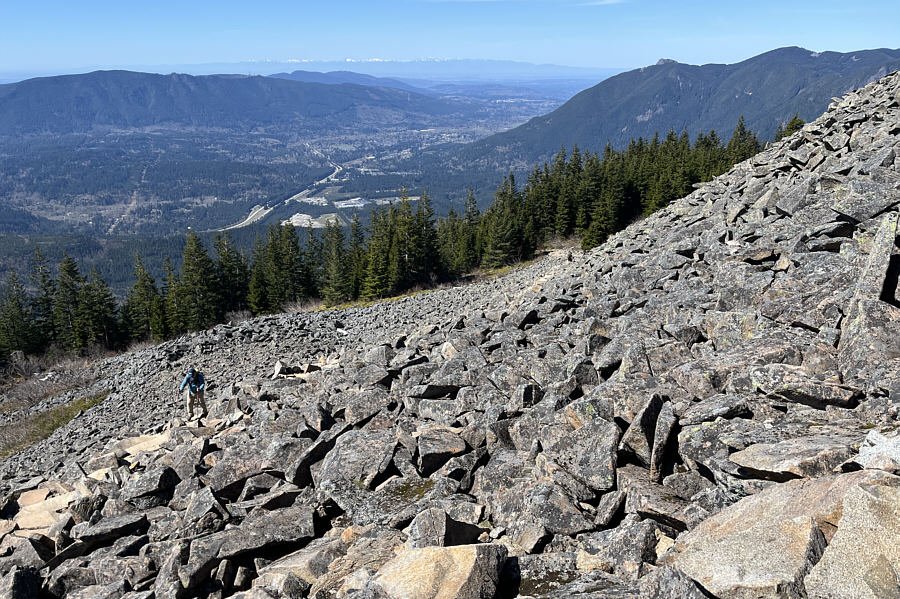Still more than 200 metres of ascent left from here...ugh!