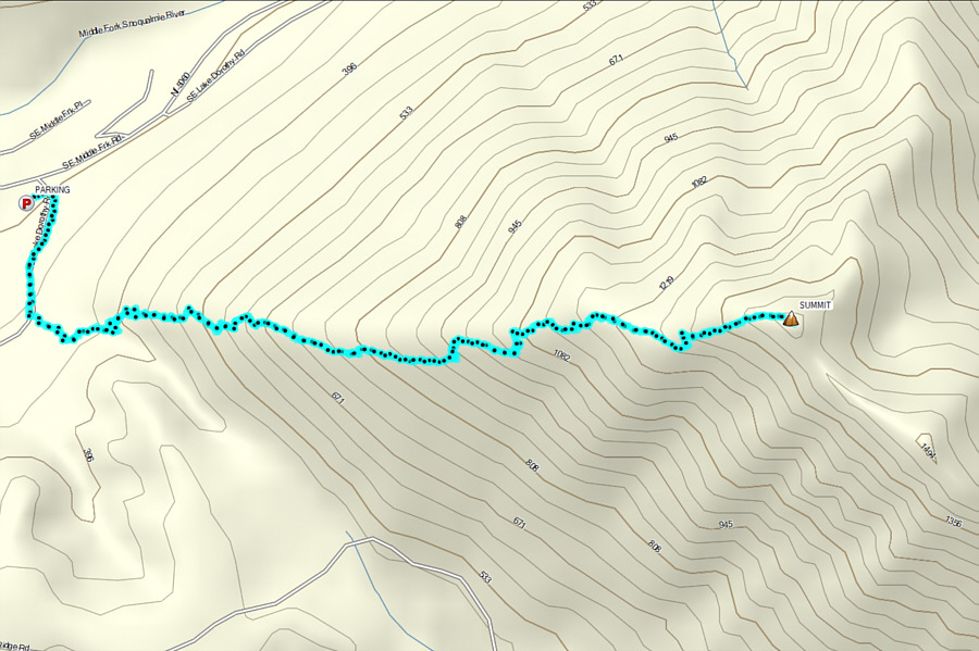 The Grouse Grind of North Bend, WA.