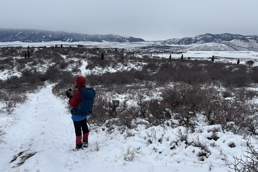 The reservoir probably stands out more in the summer!