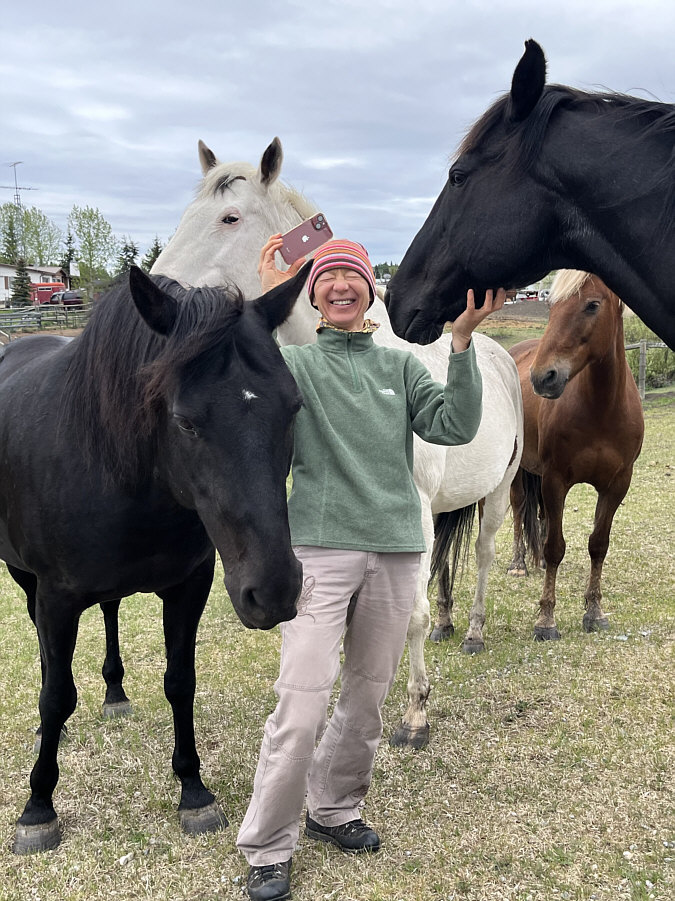 Just horsing around!